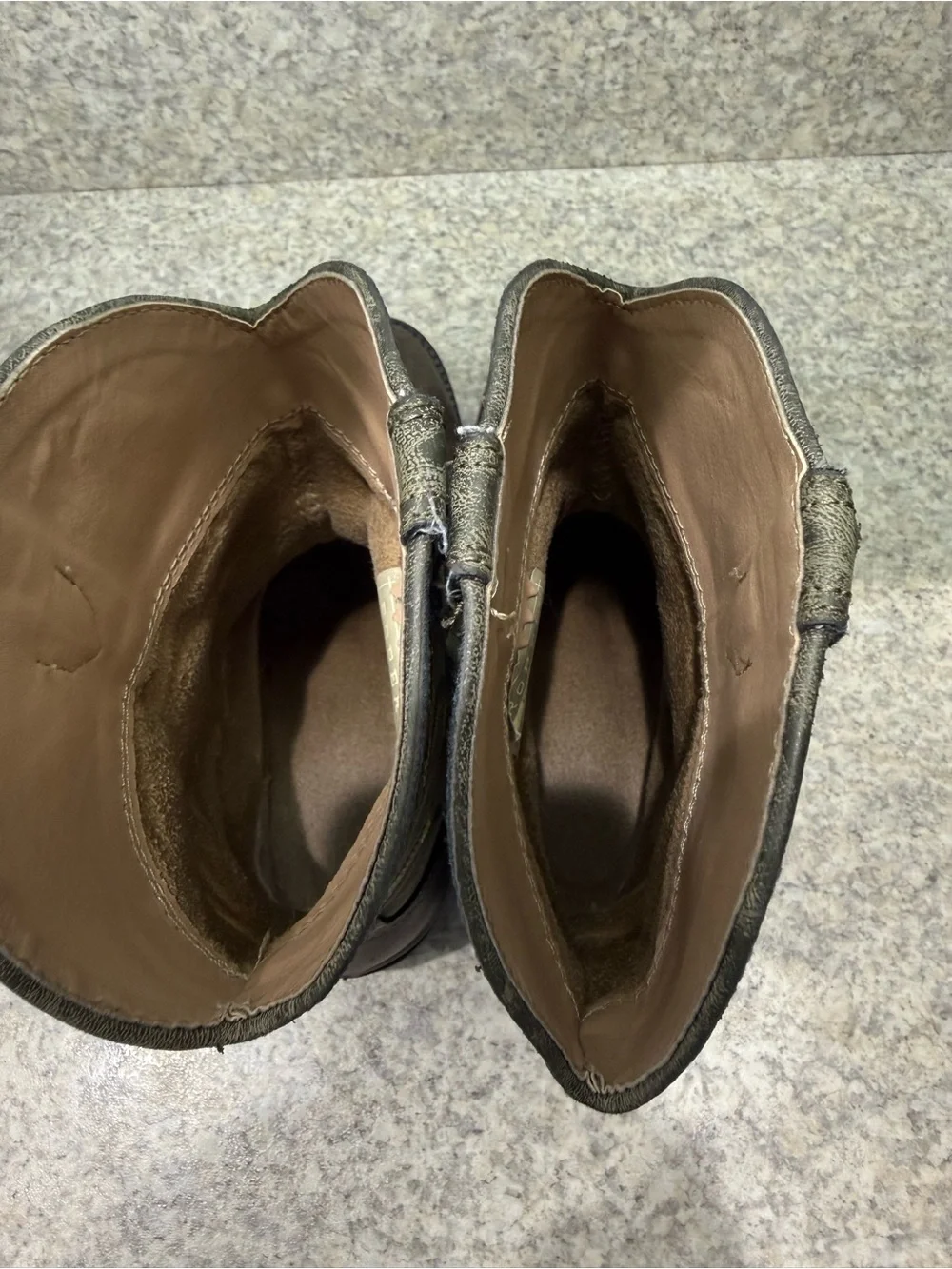Kids size 3 Brown Roper Leather Western Boots - Classic Pull-On Style